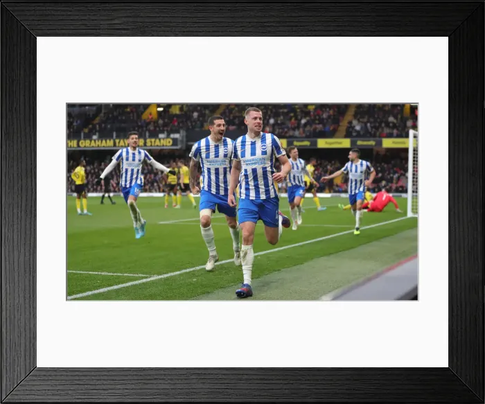 Framed Print : Intense Premier League Clash: Watford vs. Brighton and Hove Albion (12FEB22) Framed Print : Intense Premier League Clash: Watford vs. Brighton and Hove Albion (12FEB22)