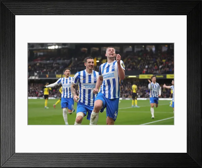 Framed Print : Intense Premier League Clash: Watford vs. Brighton and Hove Albion (12FEB22) Framed Print : Intense Premier League Clash: Watford vs. Brighton and Hove Albion (12FEB22)