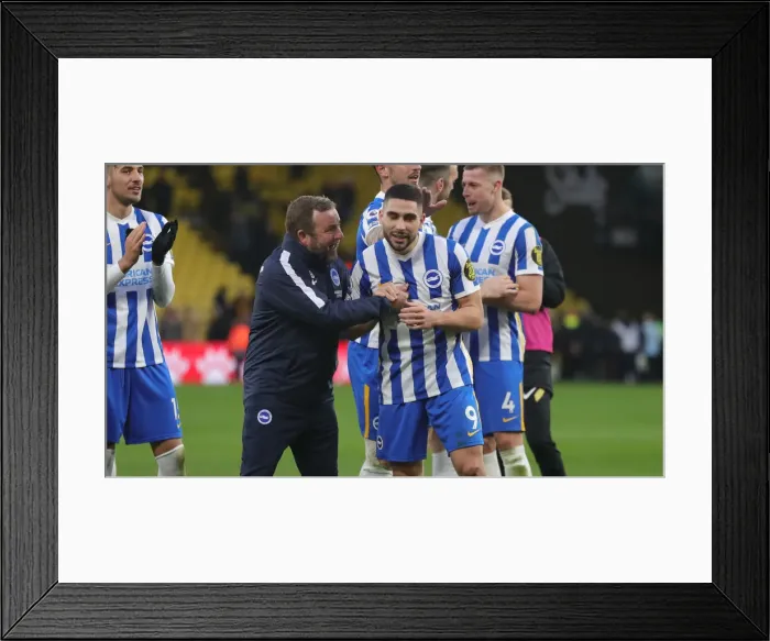 Framed Print : 12FEB22: Intense Premier League Clash - Watford vs. Brighton and Hove Albion Framed Print : 12FEB22: Intense Premier League Clash - Watford vs. Brighton and Hove Albion