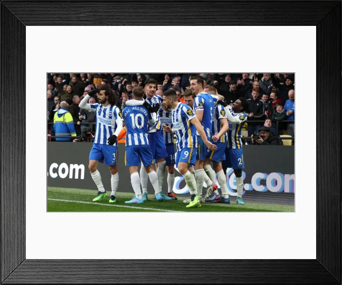 Framed Print : 12FEB22: Intense Moment from Watford vs. Brighton and Hove Albion Premier League Match Framed Print : 12FEB22: Intense Moment from Watford vs. Brighton and Hove Albion Premier League Match