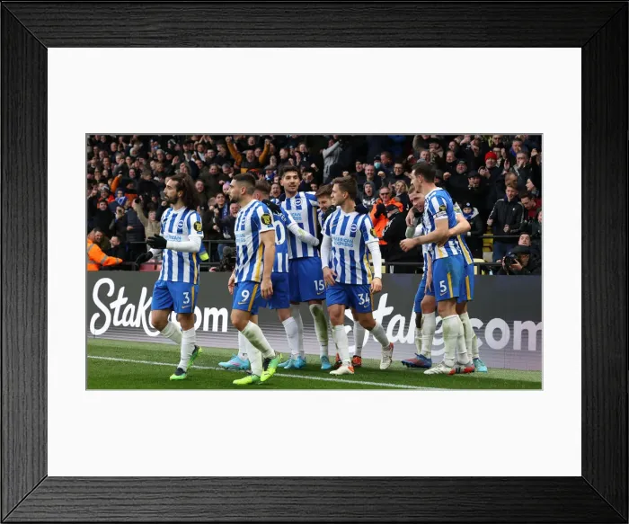 Framed Print : Intense Rivalry: Watford vs. Brighton and Hove Albion, Premier League Clash (12FEB22) Framed Print : Intense Rivalry: Watford vs. Brighton and Hove Albion, Premier League Clash (12FEB22)