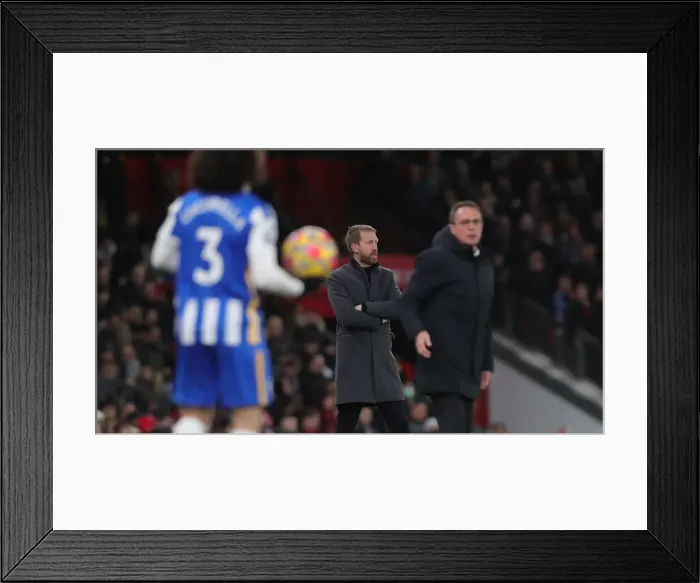 Framed Print : Premier League Showdown: Manchester United vs. Brighton and Hove Albion at Old Trafford - 15FEB22 Framed Print : Premier League Showdown: Manchester United vs. Brighton and Hove Albion at Old Trafford - 15FEB22