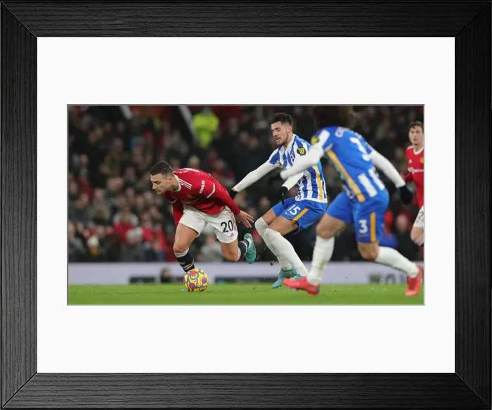 Framed Print : Intense Premier League Clash: Manchester United vs. Brighton and Hove Albion at Old Trafford (15FEB22) Framed Print : Intense Premier League Clash: Manchester United vs. Brighton and Hove Albion at Old Trafford (15FEB22)