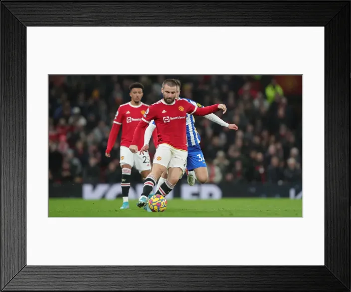 Framed Print : Intense Premier League Clash: Manchester United vs. Brighton and Hove Albion at Old Trafford (15FEB22) Framed Print : Intense Premier League Clash: Manchester United vs. Brighton and Hove Albion at Old Trafford (15FEB22)