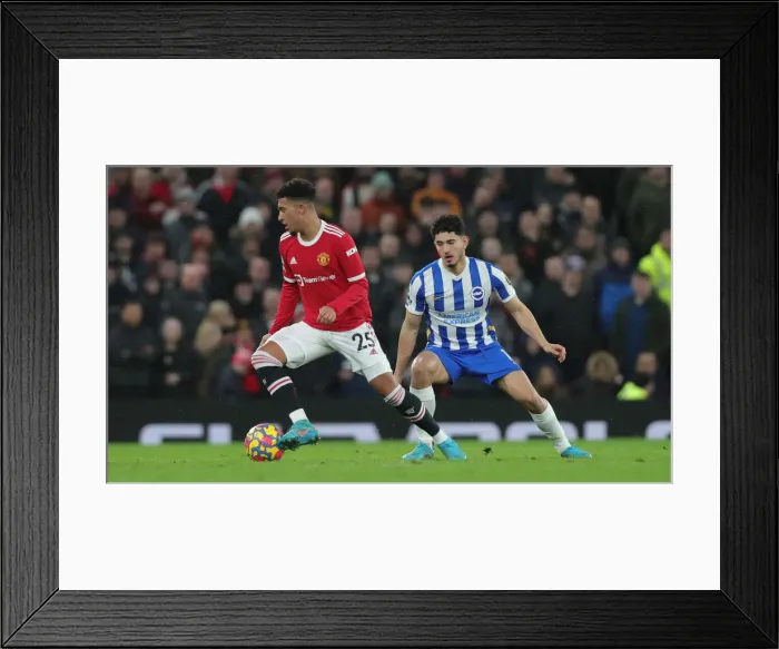 Framed Print : Intense Premier League Clash: Manchester United vs. Brighton & Hove Albion (15FEB22) Framed Print : Intense Premier League Clash: Manchester United vs. Brighton & Hove Albion (15FEB22)