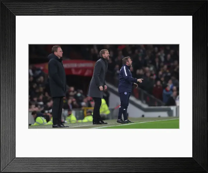 Framed Print : Intense Premier League Clash: Manchester United vs. Brighton and Hove Albion (15FEB22) Framed Print : Intense Premier League Clash: Manchester United vs. Brighton and Hove Albion (15FEB22)