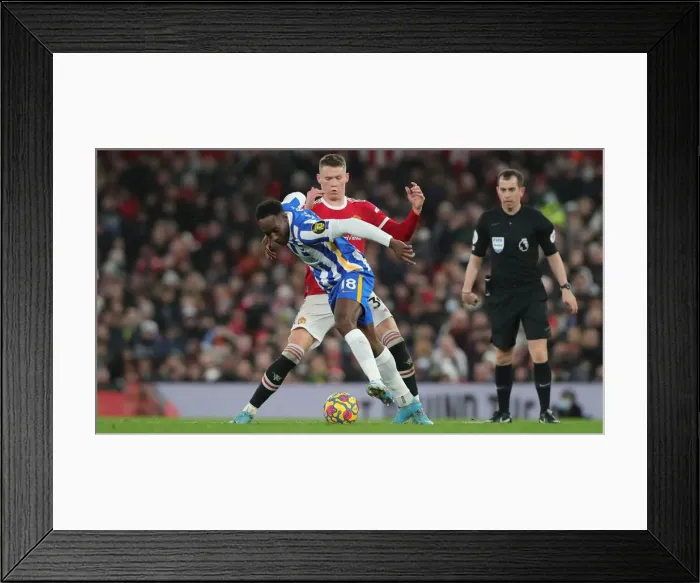 Framed Print : Intense Premier League Clash: Manchester United vs. Brighton and Hove Albion (15FEB22) Framed Print : Intense Premier League Clash: Manchester United vs. Brighton and Hove Albion (15FEB22)