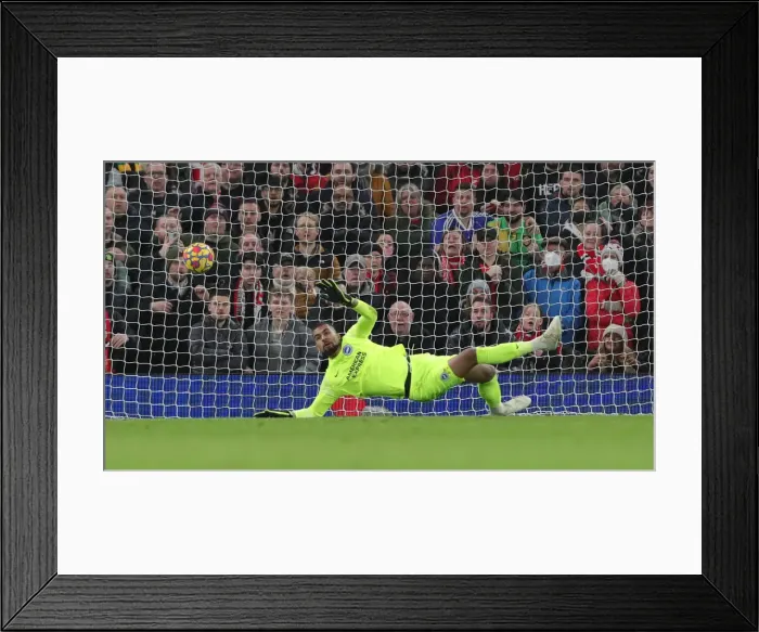 Framed Print : Intense Premier League Clash: Manchester United vs. Brighton & Hove Albion (15FEB22) Framed Print : Intense Premier League Clash: Manchester United vs. Brighton & Hove Albion (15FEB22)