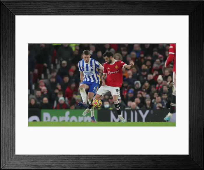 Framed Print : Intense Premier League Clash: Manchester United vs. Brighton & Hove Albion (15FEB22) Framed Print : Intense Premier League Clash: Manchester United vs. Brighton & Hove Albion (15FEB22)