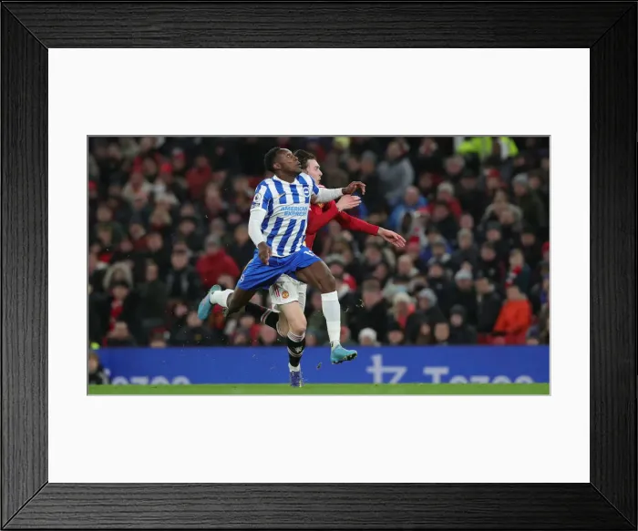 Framed Print : Intense Premier League Clash: Manchester United vs. Brighton & Hove Albion (15FEB22) Framed Print : Intense Premier League Clash: Manchester United vs. Brighton & Hove Albion (15FEB22)