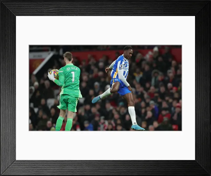 Framed Print : Intense Premier League Clash: Manchester United vs. Brighton & Hove Albion (15FEB22) Framed Print : Intense Premier League Clash: Manchester United vs. Brighton & Hove Albion (15FEB22)