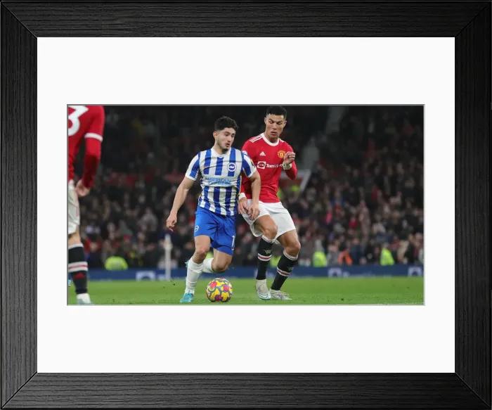 Framed Print : Intense Premier League Clash: Manchester United vs. Brighton and Hove Albion (15FEB22) Framed Print : Intense Premier League Clash: Manchester United vs. Brighton and Hove Albion (15FEB22)