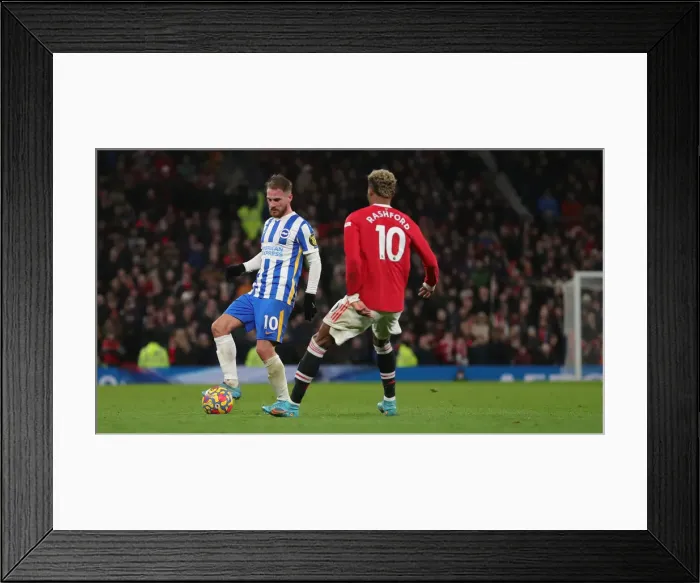 Framed Print : Intense Premier League Clash: Manchester United vs. Brighton and Hove Albion (15FEB22) Framed Print : Intense Premier League Clash: Manchester United vs. Brighton and Hove Albion (15FEB22)
