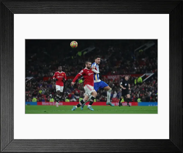 Framed Print : Intense Premier League Clash: Manchester United vs. Brighton and Hove Albion (15FEB22) Framed Print : Intense Premier League Clash: Manchester United vs. Brighton and Hove Albion (15FEB22)