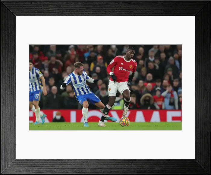 Framed Print : Intense Premier League Clash: Manchester United vs. Brighton & Hove Albion (15FEB22) Framed Print : Intense Premier League Clash: Manchester United vs. Brighton & Hove Albion (15FEB22)