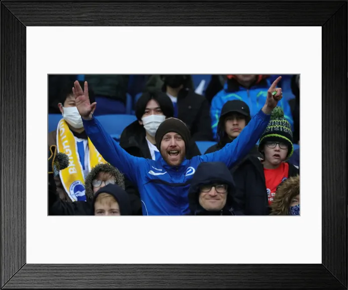 Framed Print : Intense Premier League Showdown: Brighton vs. Burnley (19FEB22) Framed Print : Intense Premier League Showdown: Brighton vs. Burnley (19FEB22)