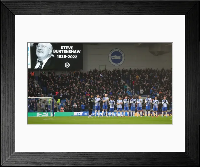 Framed Print : Intense Premier League Clash: Brighton & Hove Albion vs. Burnley (19Feb22) Framed Print : Intense Premier League Clash: Brighton & Hove Albion vs. Burnley (19Feb22)