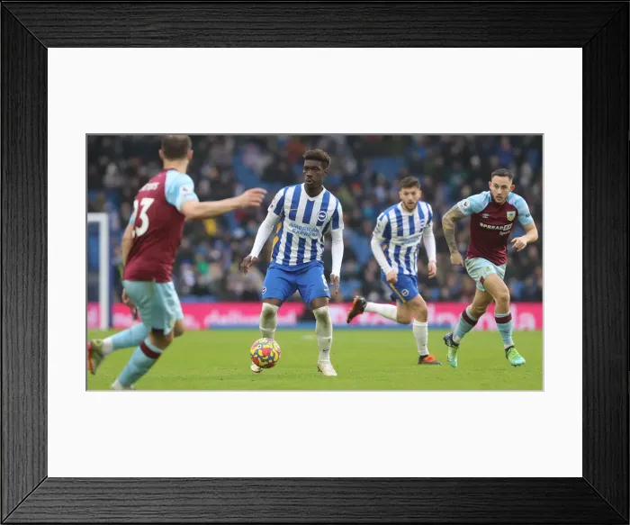 Framed Print : Brighton vs. Burnley: Intense Premier League Clash at American Express Community Stadium (19FEB22) Framed Print : Brighton vs. Burnley: Intense Premier League Clash at American Express Community Stadium (19FEB22)