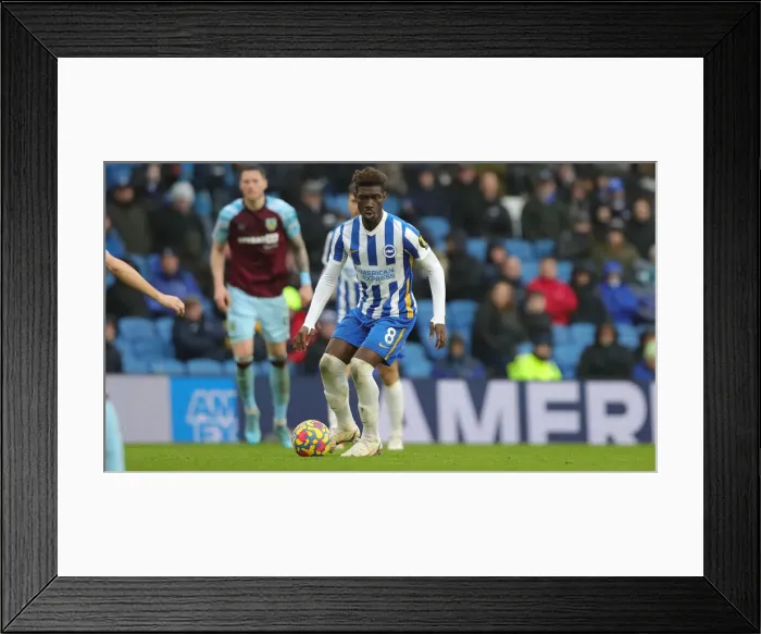Framed Print : Intense Clash: Brighton vs. Burnley in Premier League (19FEB22) Framed Print : Intense Clash: Brighton vs. Burnley in Premier League (19FEB22)