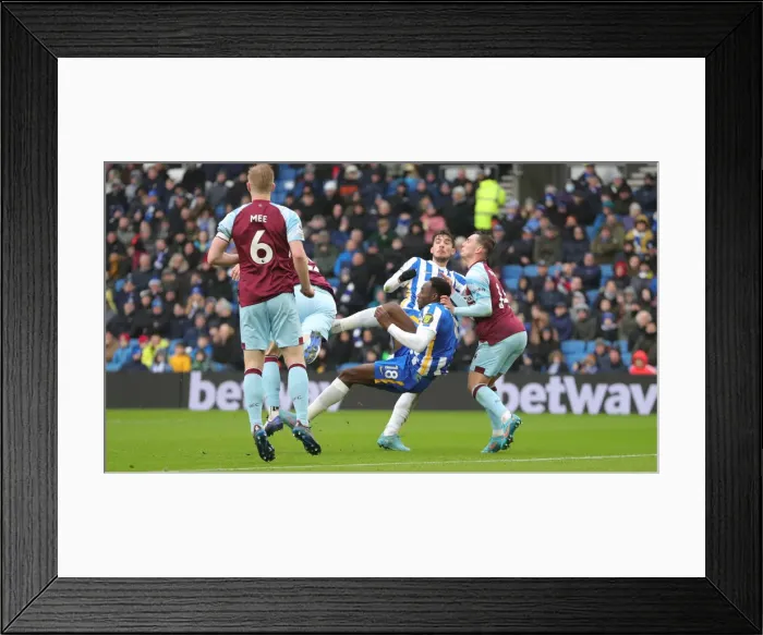 Framed Print : Intense Premier League Showdown: Brighton vs. Burnley (19FEB22) Framed Print : Intense Premier League Showdown: Brighton vs. Burnley (19FEB22)