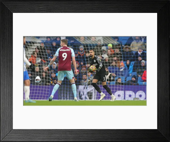 Framed Print : Intense Premier League Showdown: Brighton vs. Burnley (19FEB22) Framed Print : Intense Premier League Showdown: Brighton vs. Burnley (19FEB22)
