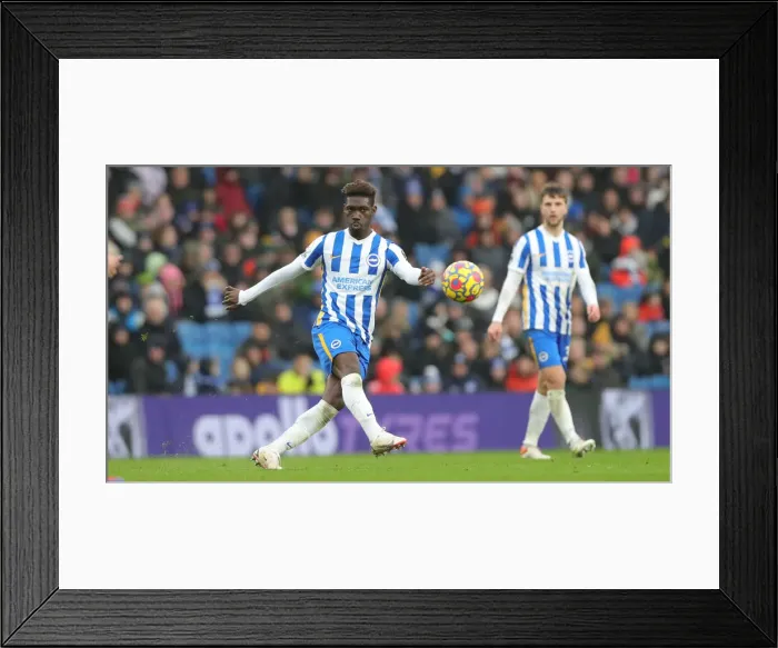 Framed Print : Intense Premier League Clash: Brighton & Hove Albion vs. Burnley (19FEB22) Framed Print : Intense Premier League Clash: Brighton & Hove Albion vs. Burnley (19FEB22)