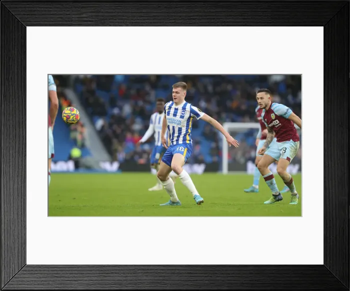 Framed Print : Intense Premier League Showdown: Brighton vs. Burnley (19FEB22) Framed Print : Intense Premier League Showdown: Brighton vs. Burnley (19FEB22)