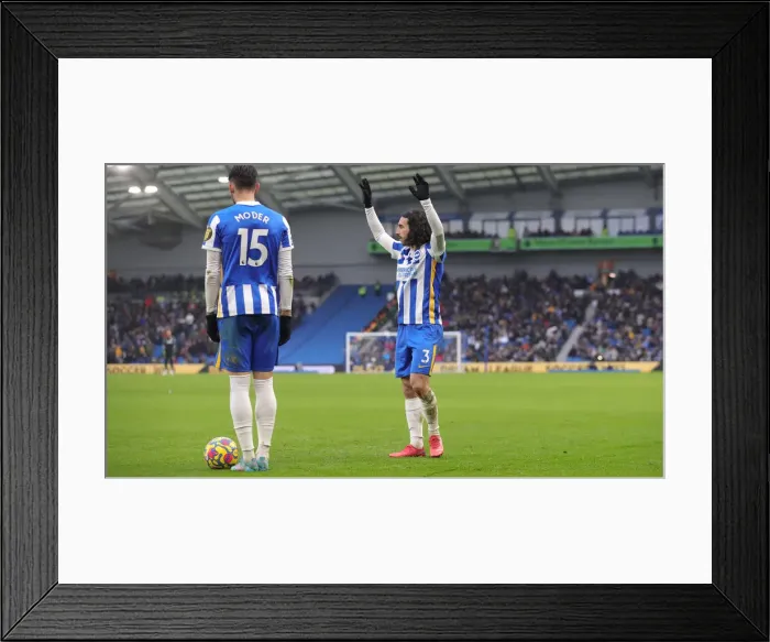 Framed Print : Brighton and Burnley Clash in Premier League: 19FEB22 at American Express Community Stadium Framed Print : Brighton and Burnley Clash in Premier League: 19FEB22 at American Express Community Stadium