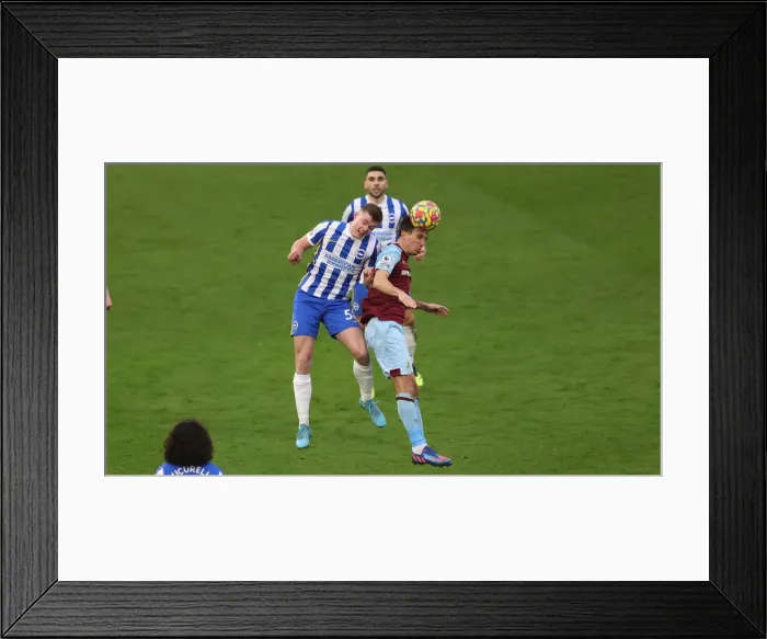 Framed Print : Intense Premier League Clash: Brighton & Hove Albion vs. Burnley (19FEB22) Framed Print : Intense Premier League Clash: Brighton & Hove Albion vs. Burnley (19FEB22)