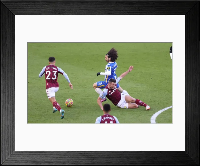 Framed Print : Intense Premier League Clash: Brighton & Hove Albion vs. Aston Villa (26FEB22) Framed Print : Intense Premier League Clash: Brighton & Hove Albion vs. Aston Villa (26FEB22)
