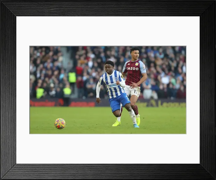 Framed Print : Intense Premier League Showdown: Brighton & Hove Albion vs. Aston Villa (26.02.22) Framed Print : Intense Premier League Showdown: Brighton & Hove Albion vs. Aston Villa (26.02.22)