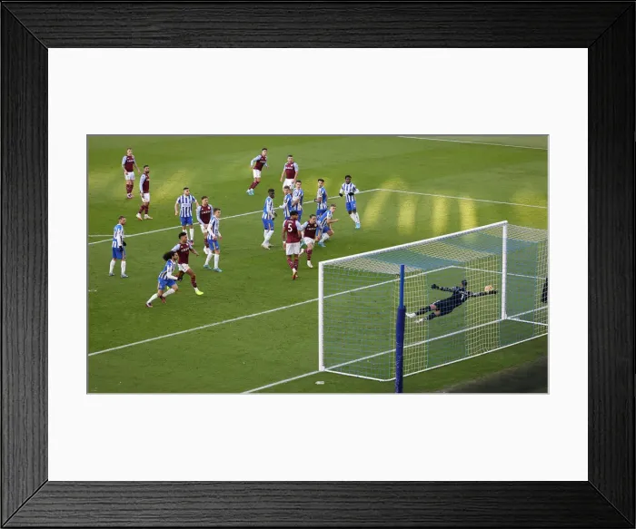 Framed Print : Intense Premier League Clash: Brighton & Hove Albion vs. Aston Villa (26FEB22) Framed Print : Intense Premier League Clash: Brighton & Hove Albion vs. Aston Villa (26FEB22)