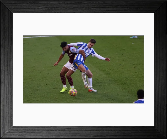 Framed Print : Brighton vs. Aston Villa: A Tight Battle in the Premier League (26FEB22) Framed Print : Brighton vs. Aston Villa: A Tight Battle in the Premier League (26FEB22)