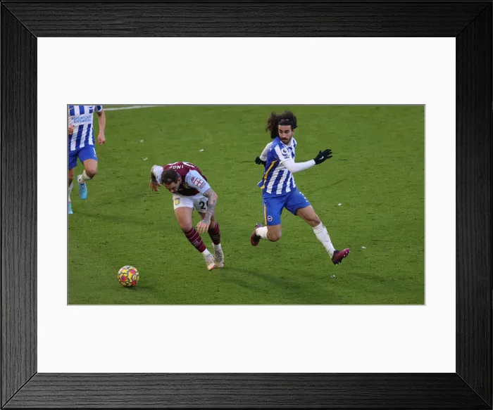 Framed Print : Intense Premier League Clash: Brighton & Hove Albion vs. Aston Villa (26.02.22) Framed Print : Intense Premier League Clash: Brighton & Hove Albion vs. Aston Villa (26.02.22)
