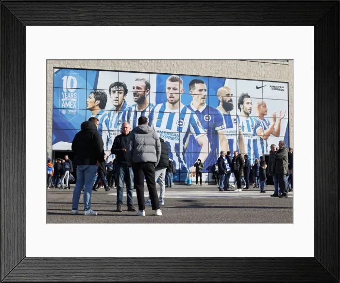 Framed Print : Intense Premier League Clash: Brighton & Hove Albion vs. Aston Villa (26FEB22) Framed Print : Intense Premier League Clash: Brighton & Hove Albion vs. Aston Villa (26FEB22)
