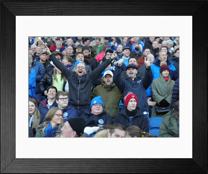Framed Print : Intense Premier League Clash: Brighton & Hove Albion vs. Aston Villa (26FEB22) Framed Print : Intense Premier League Clash: Brighton & Hove Albion vs. Aston Villa (26FEB22)