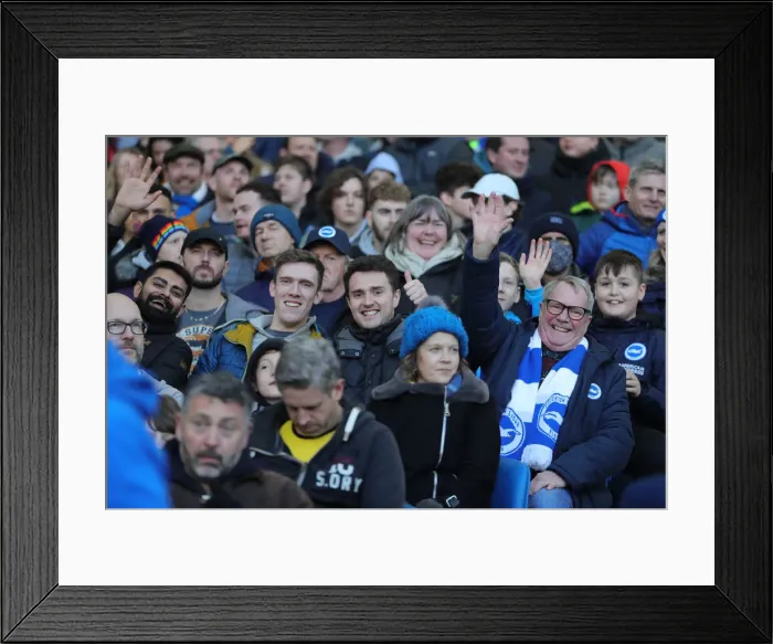 Framed Print : Brighton vs. Aston Villa: A Premier League Clash at American Express Community Stadium - 26Feb22