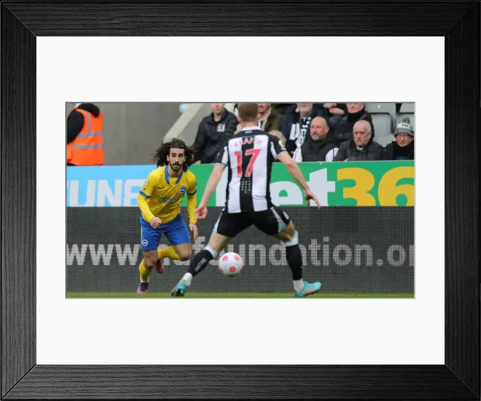 Framed Print : Premier League Clash: Brighton and Hove Albion vs. Newcastle United at St. James Park (05MAR22) Framed Print : Premier League Clash: Brighton and Hove Albion vs. Newcastle United at St. James Park (05MAR22)