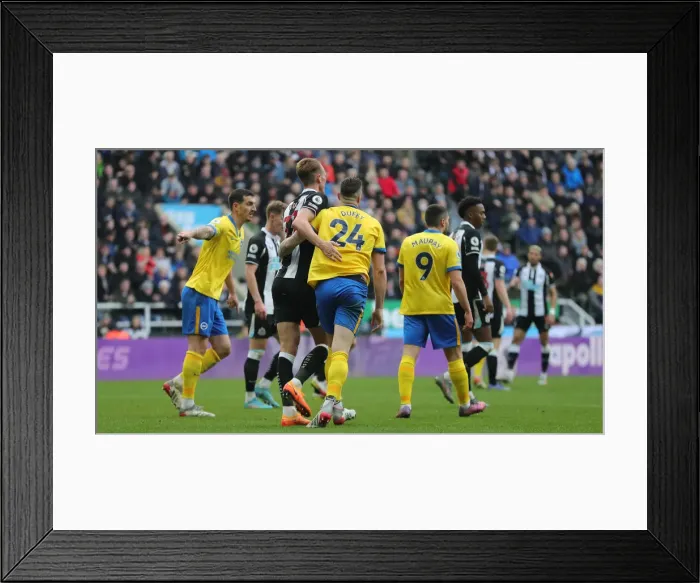 Framed Print : Intense Premier League Showdown: Brighton & Hove Albion vs. Newcastle United (05MAR22) Framed Print : Intense Premier League Showdown: Brighton & Hove Albion vs. Newcastle United (05MAR22)