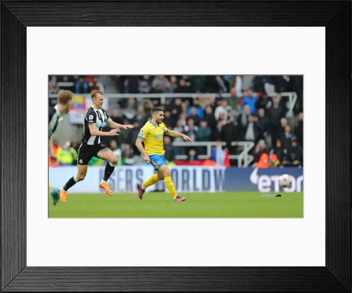 Framed Print : Intense Premier League Showdown: Brighton & Hove Albion vs. Newcastle United (05MAR22) Framed Print : Intense Premier League Showdown: Brighton & Hove Albion vs. Newcastle United (05MAR22)
