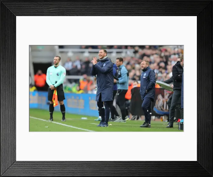 Framed Print : Intense Premier League Showdown: Brighton & Hove Albion vs. Newcastle United (05MAR22) Framed Print : Intense Premier League Showdown: Brighton & Hove Albion vs. Newcastle United (05MAR22)