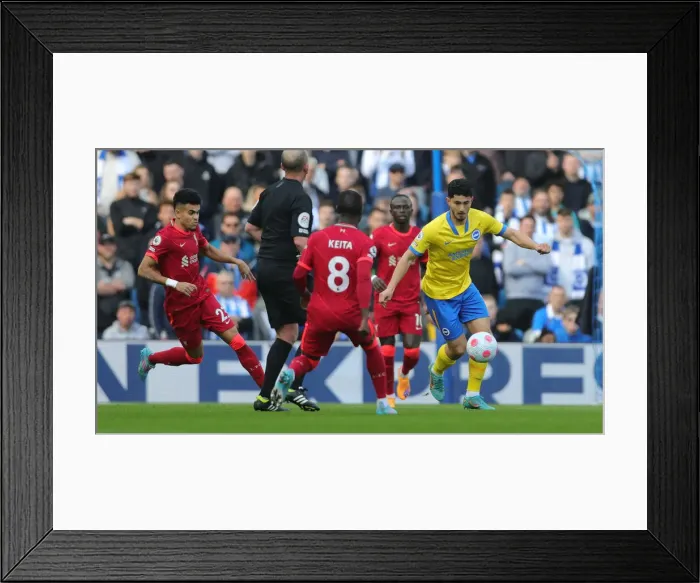 Framed Print : Intense Premier League Showdown: Brighton & Hove Albion vs. Liverpool (12.03.22) Framed Print : Intense Premier League Showdown: Brighton & Hove Albion vs. Liverpool (12.03.22)
