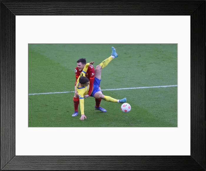 Framed Print : Intense Premier League Showdown: Brighton & Hove Albion vs. Liverpool (12.03.22) Framed Print : Intense Premier League Showdown: Brighton & Hove Albion vs. Liverpool (12.03.22)