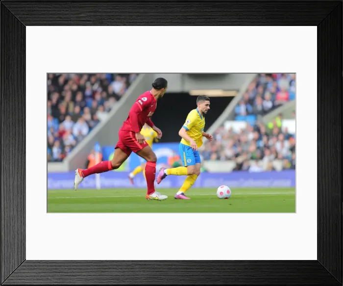 Framed Print : Intense Premier League Showdown: Brighton & Hove Albion vs. Liverpool (12MAR22)