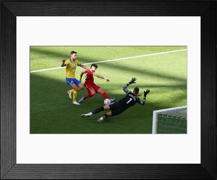 Framed Print : Intense Premier League Clash: Brighton & Hove Albion vs. Liverpool (12MAR22) Framed Print : Intense Premier League Clash: Brighton & Hove Albion vs. Liverpool (12MAR22)