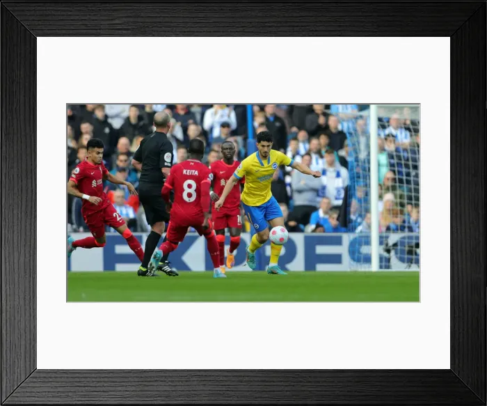 Framed Print : Intense Premier League Clash: Brighton & Hove Albion vs. Liverpool (12MAR22) Framed Print : Intense Premier League Clash: Brighton & Hove Albion vs. Liverpool (12MAR22)