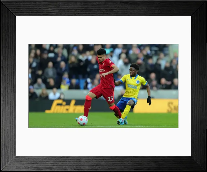 Framed Print : Intense Premier League Showdown: Brighton & Hove Albion vs. Liverpool (12.03.22)