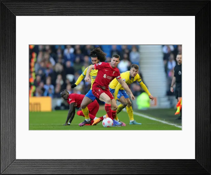 Framed Print : Intense Premier League Clash: Brighton & Hove Albion vs. Liverpool (12.03.22)