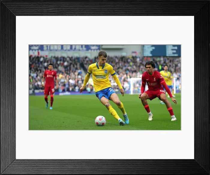 Framed Print : Intense Premier League Showdown: Brighton & Hove Albion vs. Liverpool (12.03.22) Framed Print : Intense Premier League Showdown: Brighton & Hove Albion vs. Liverpool (12.03.22)