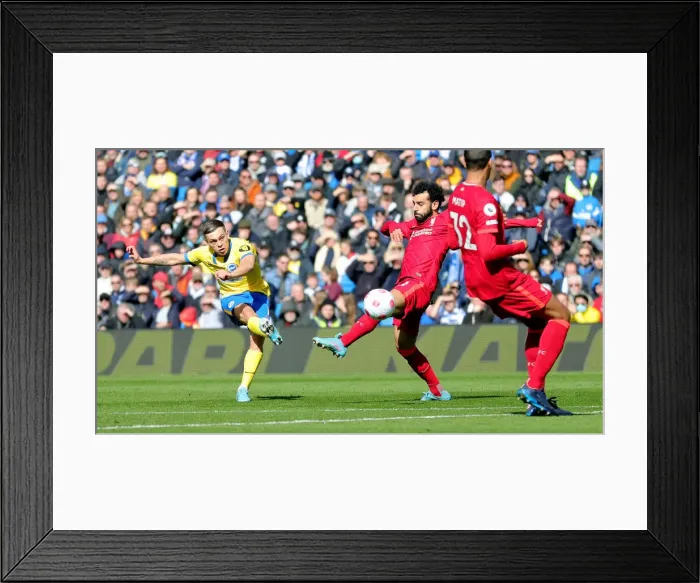 Framed Print : Intense Premier League Clash: Brighton & Hove Albion vs. Liverpool (12.03.22) Framed Print : Intense Premier League Clash: Brighton & Hove Albion vs. Liverpool (12.03.22)